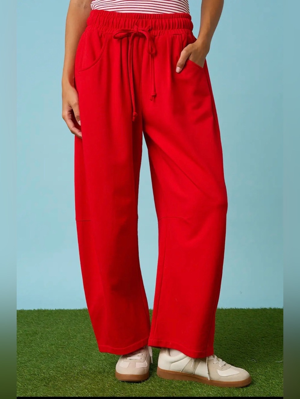 Red - Barrel Joggers